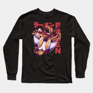 Anime Ramen Bowl Food Long Sleeve T-Shirt